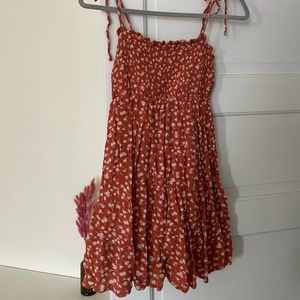 A&F Tie-Strap Tiered Mini Dress